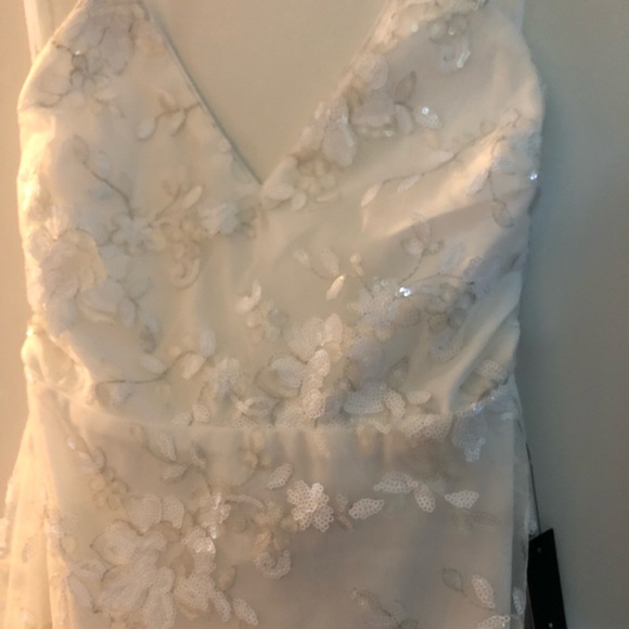 LULUs white sparkly maxi backless dress. - Picture 5 of 8